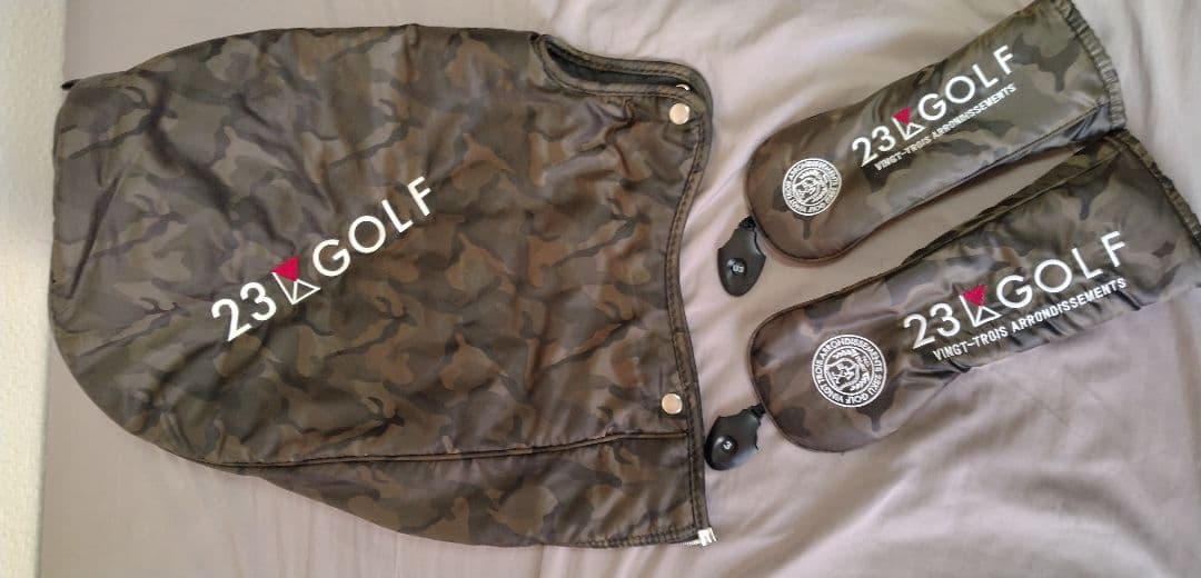 23区GOLF 9.5キャディバッグ 迷彩柄