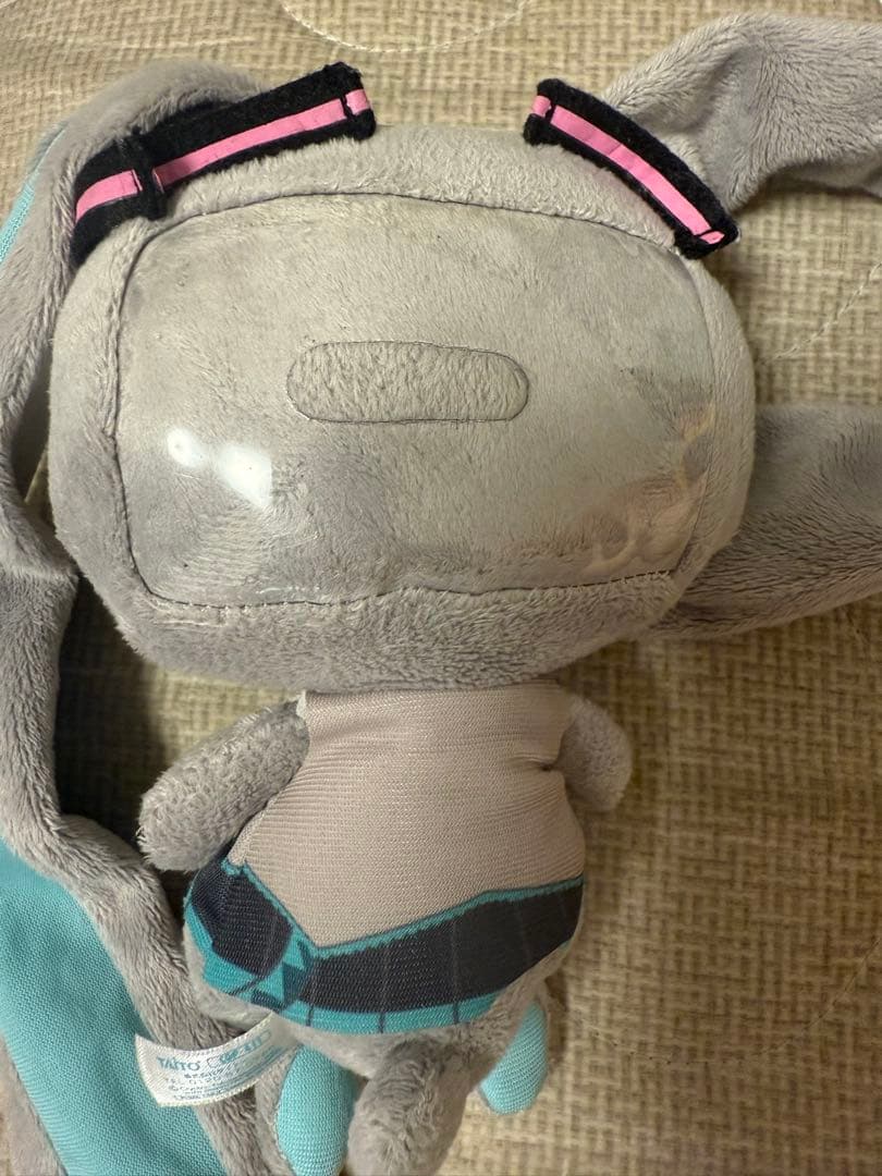 初音ミク型汎用うさぎ　着衣パスケース　ぬいぐるみ