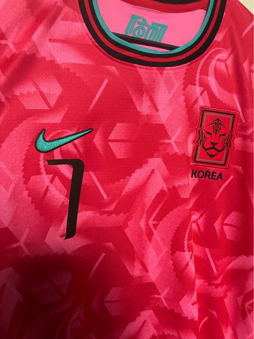 韓国代表 ブラジル戦 ハングル文字 ユニフォーム 新品 XXL ソンフンミン