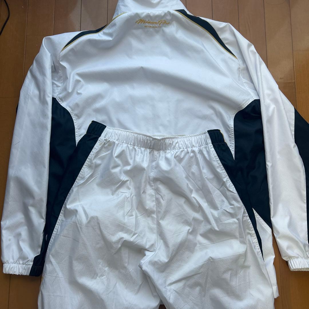 Mizuno ジャージ ホワイト ネイビー XO