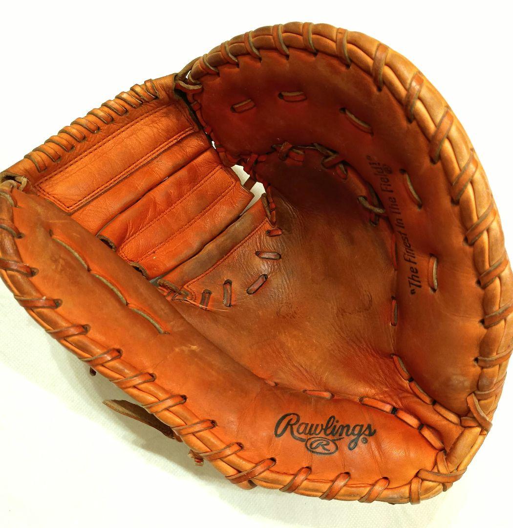 【大人用軟式ファーストミット】Rawlings 　オレンジ　即使用可能