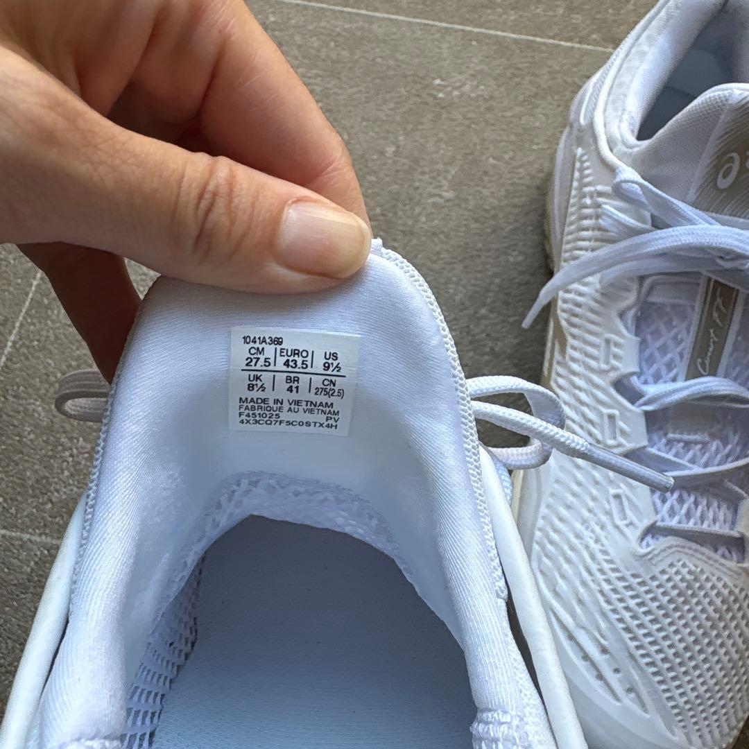 アシックス COURT FF 3 OC asics ホワイト　27.5cm