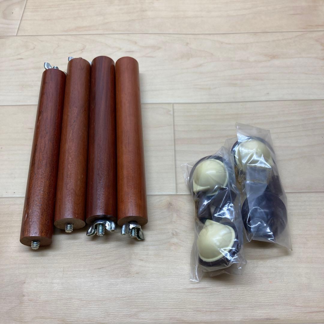 【未使用品】ポットワゴン　茶台　金彩蒔絵花文　美術漆器　アンティーク　06255