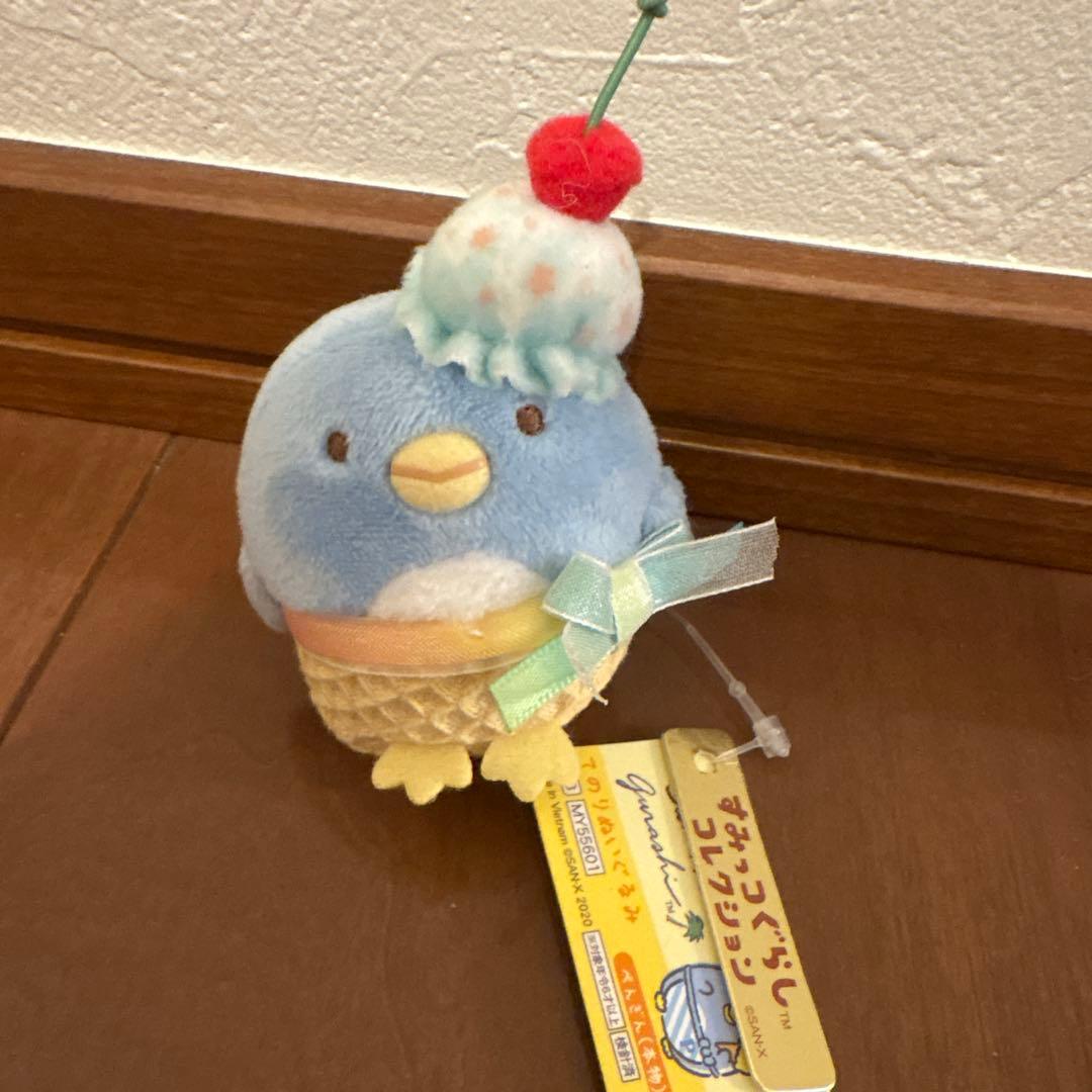 すみっコぐらし　ぺんぺんアイスクリーム　てのりぬいぐるみ　ぺんぎん　本物　ロフト