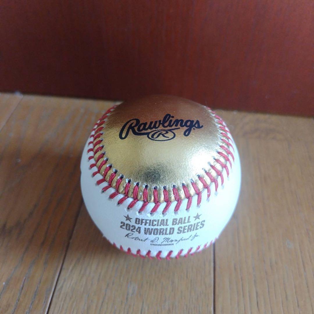 大谷翔平 2024年 ワールドシリーズ制覇ロゴ入り 直筆サインボール