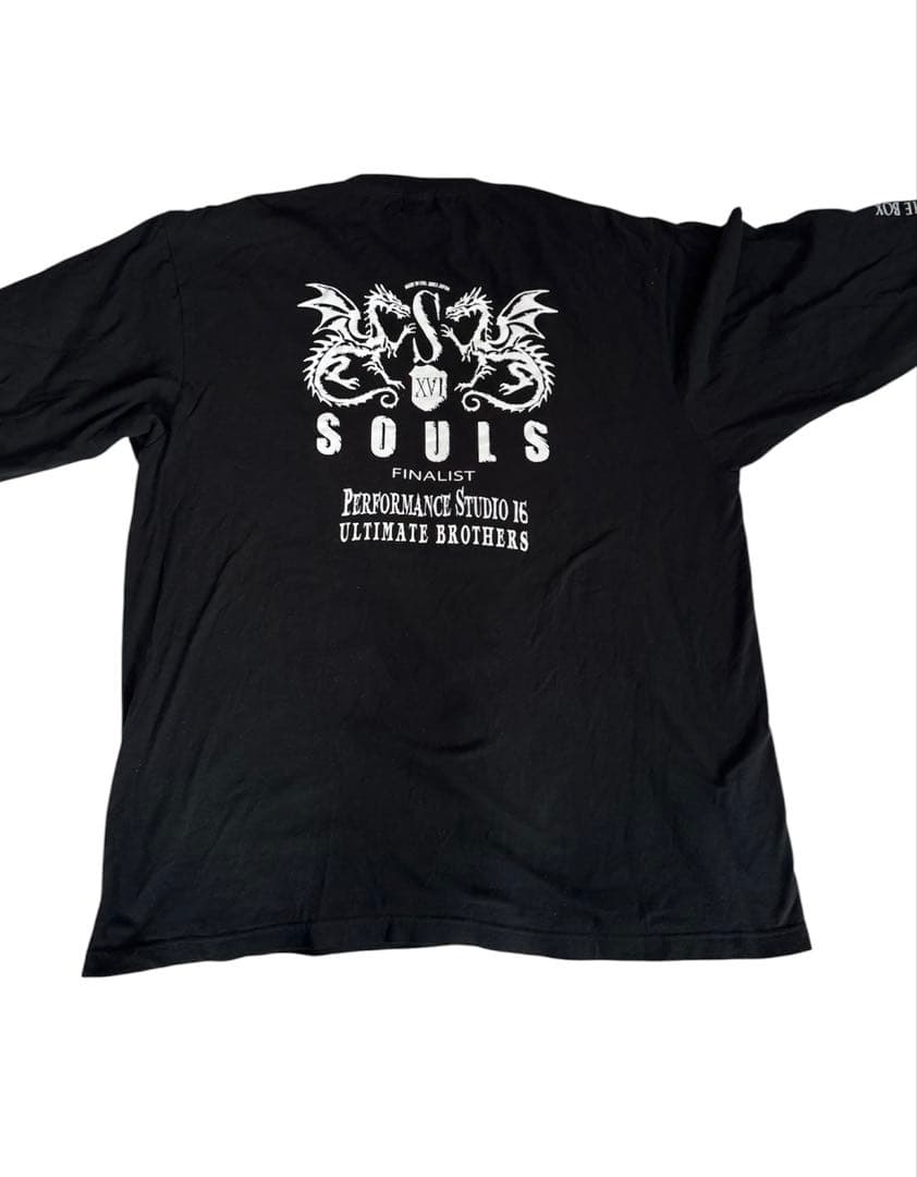 SOULS ソウルズ ロンT 長袖Tシャツ 黒 4L ロングTシャツ