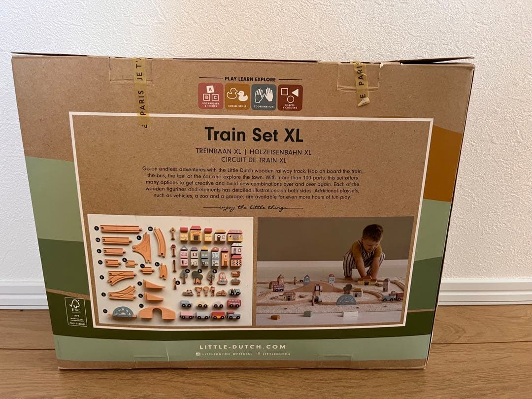 LITTLE DUTCH リトルダッチ　Train Set XL 107ピース