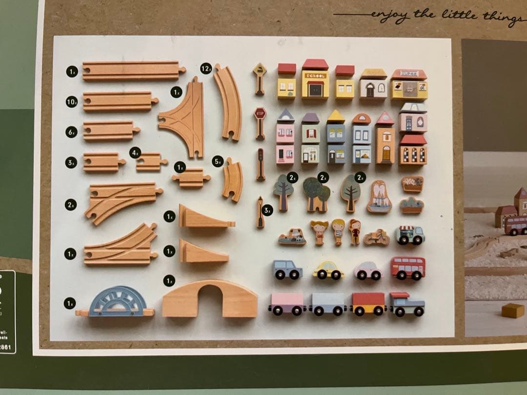 LITTLE DUTCH リトルダッチ　Train Set XL 107ピース