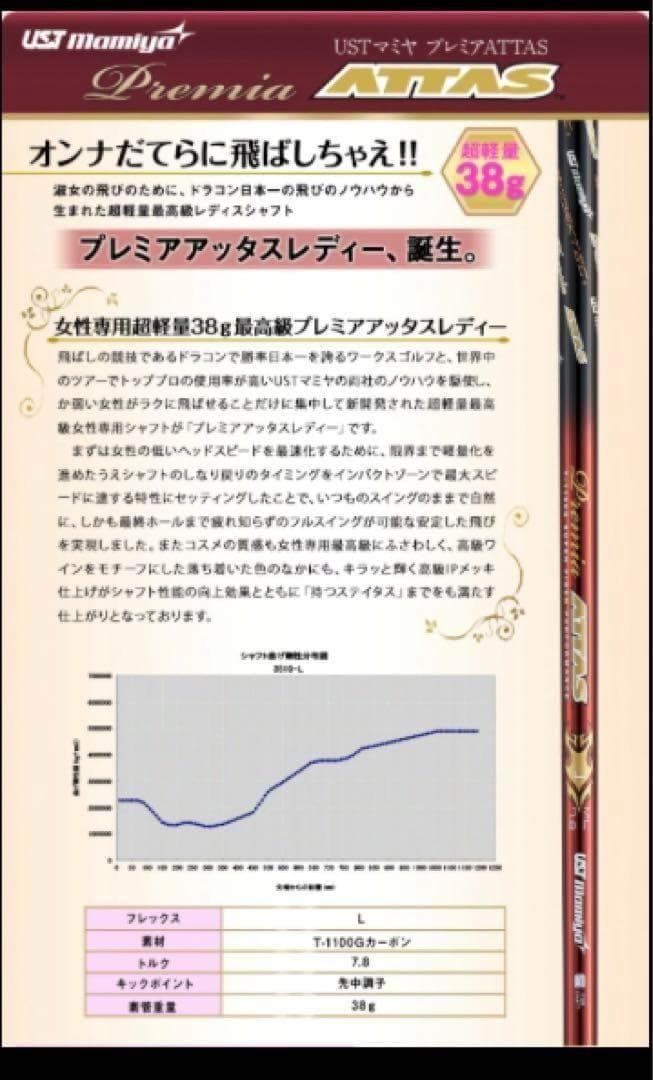 レディス高反発♥ ステルス パラダイム より飛ぶ! HB ガンマ プレミアレディ