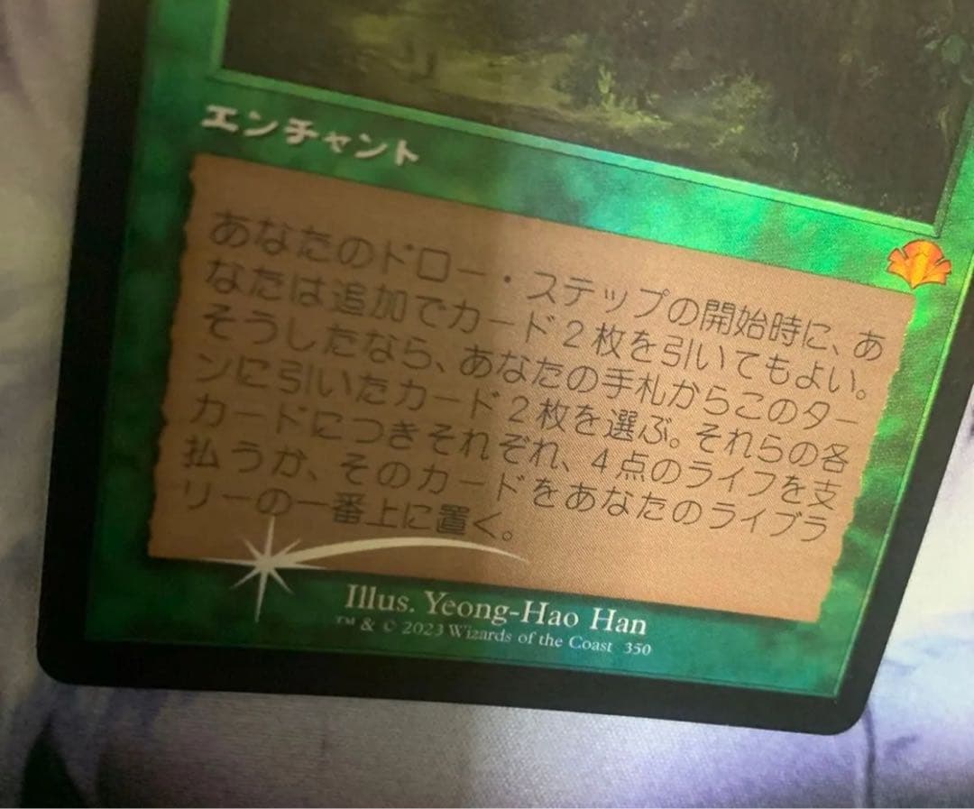 MTG 旧枠 Foil 《森の知恵/Sylvan Library》