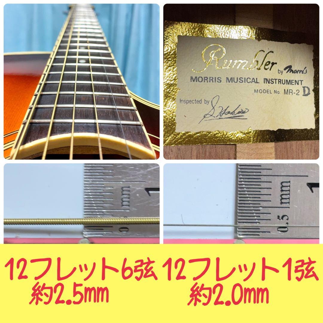 【牛骨★エレアコ】MORRIS！少し小ぶり！MR-2D【弾き易く調整☆新品弦】