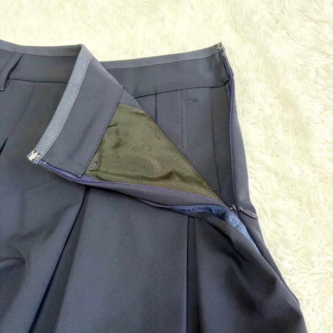 25SS BRIEFING GOLF ロゴテープ　プリーツ　スカート　ネイビー