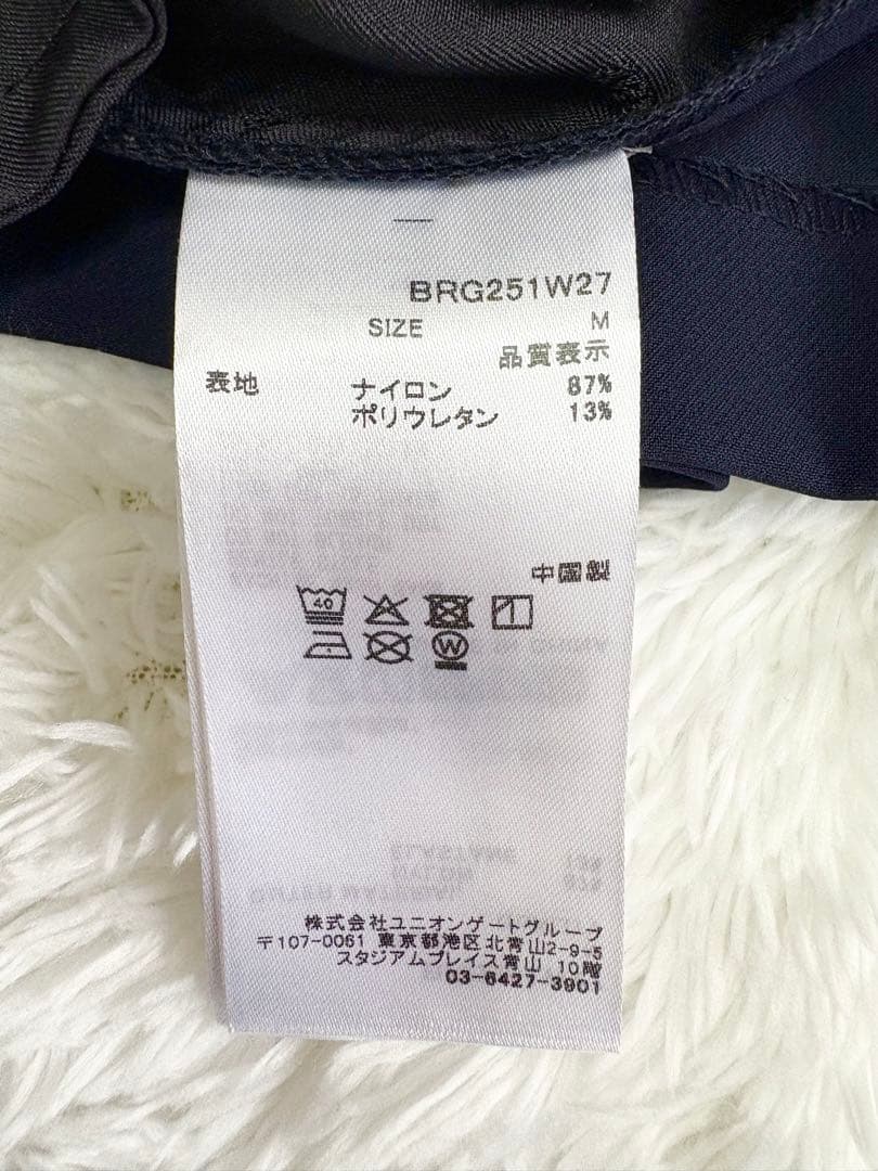 25SS BRIEFING GOLF ロゴテープ　プリーツ　スカート　ネイビー