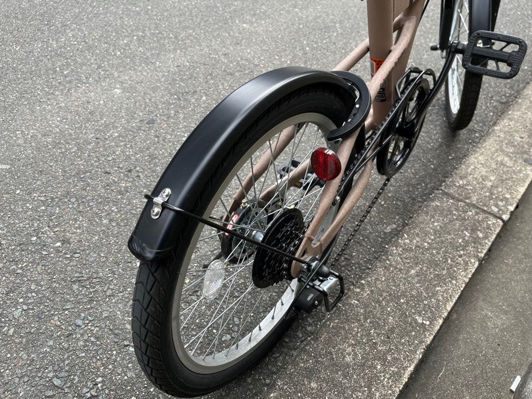 Jeep 折りたたみ自転車 ベージュ 6段階ギア