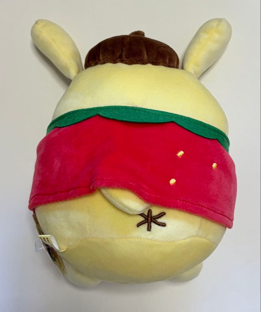 サンリオ ポムポムプリン ぬいぐるみS もぐもぐ果物 むにゅぐるみ いちご