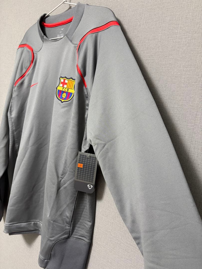 【タグ付き】FCバルセロナ Nike 長袖ウェア グレー L
