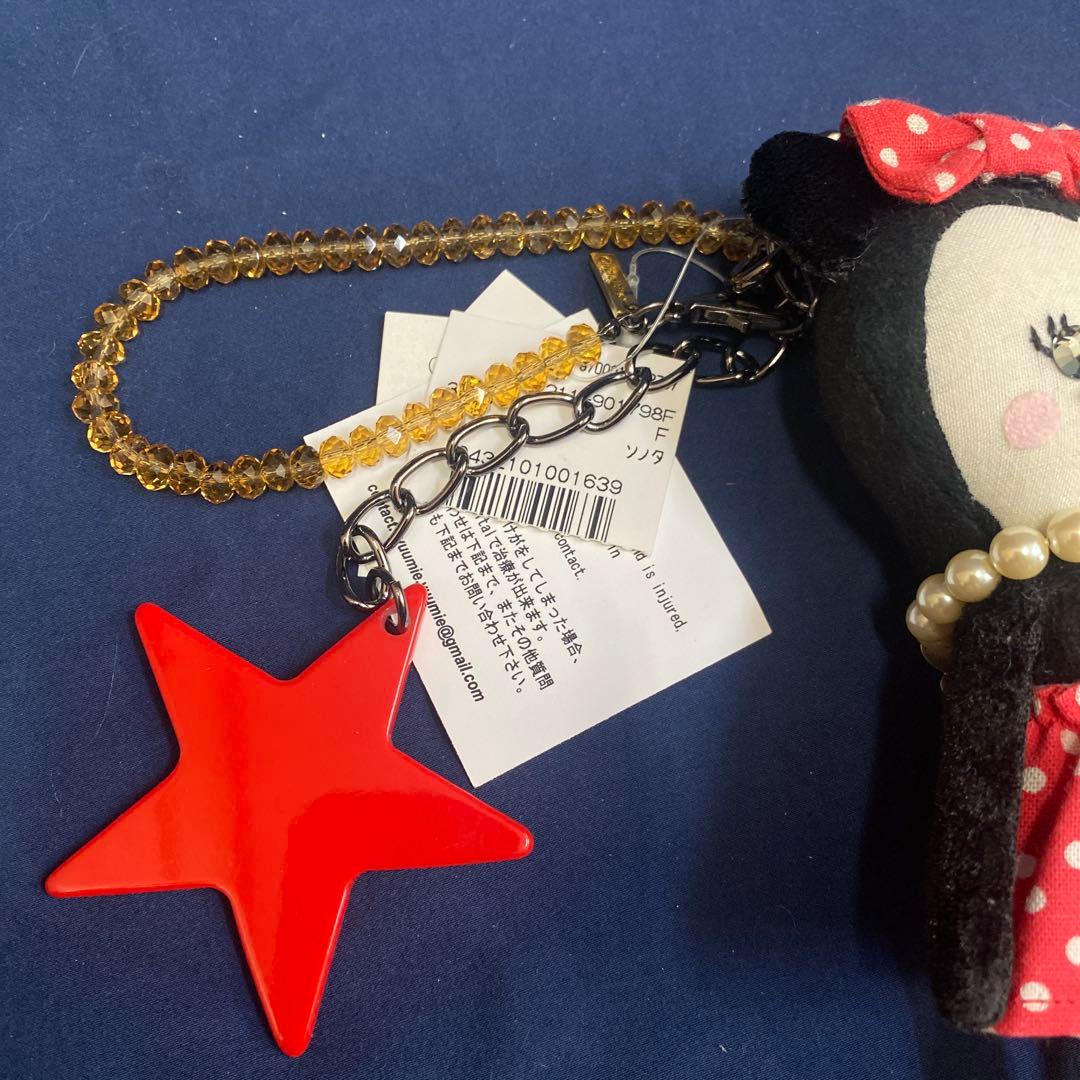 新品未使用タグ付き ミニーマウス バッグチャーム