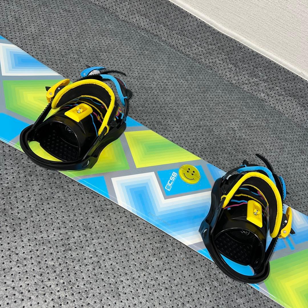 ５回使用 キッズスノーボード 128cm CSB×バイン×BOAブーツ
