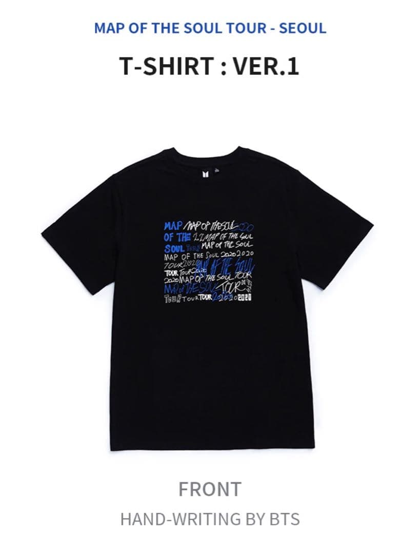 BTS MAP OF THE SOUL TOUR ツアー ver1 Tシャツ L