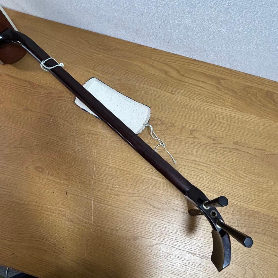 三味線本体　三味線 中棹 花梨 人工皮 和楽器 初心者向け