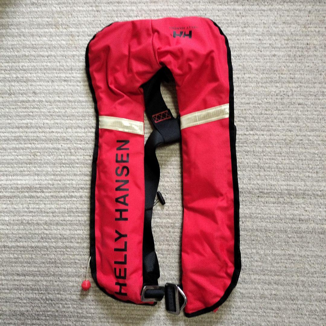 HELly Hansen 赤 ライフジャケット 自動膨張式