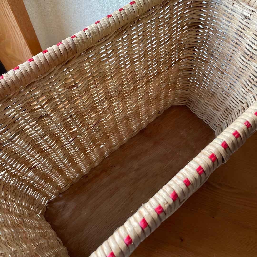 アンティーク風　持ち手付き　バスケット