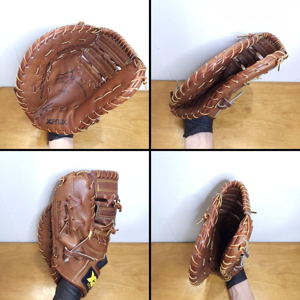 ザナックス ビンテージミット 良品 左投げ用 ファーストミット 軟式グローブ