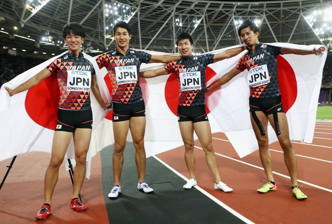 【美品】 希少 2017 ロンドン 世界陸上 日本 シャツ ウェア ユニフォーム