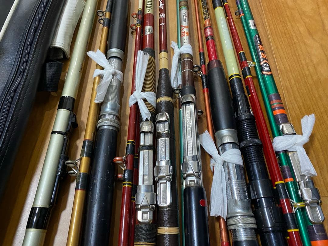 海釣り　船竿　船釣り　Daiwa ダイワ　磯竿　８本セット　シマノ　ロッドケース
