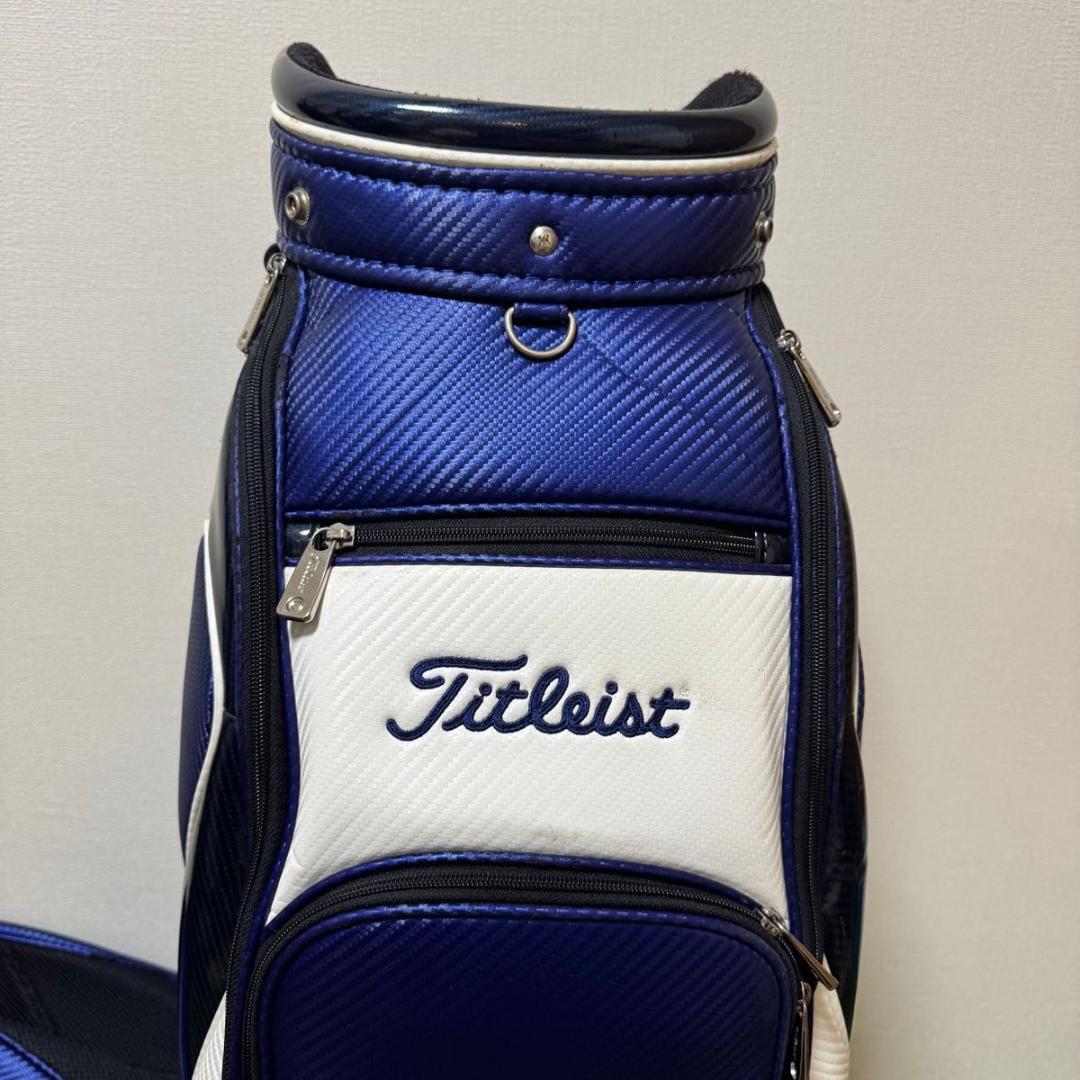 Titleist タイトリスト キャディバッグ ゴルフバッグ ブルー ホワイト