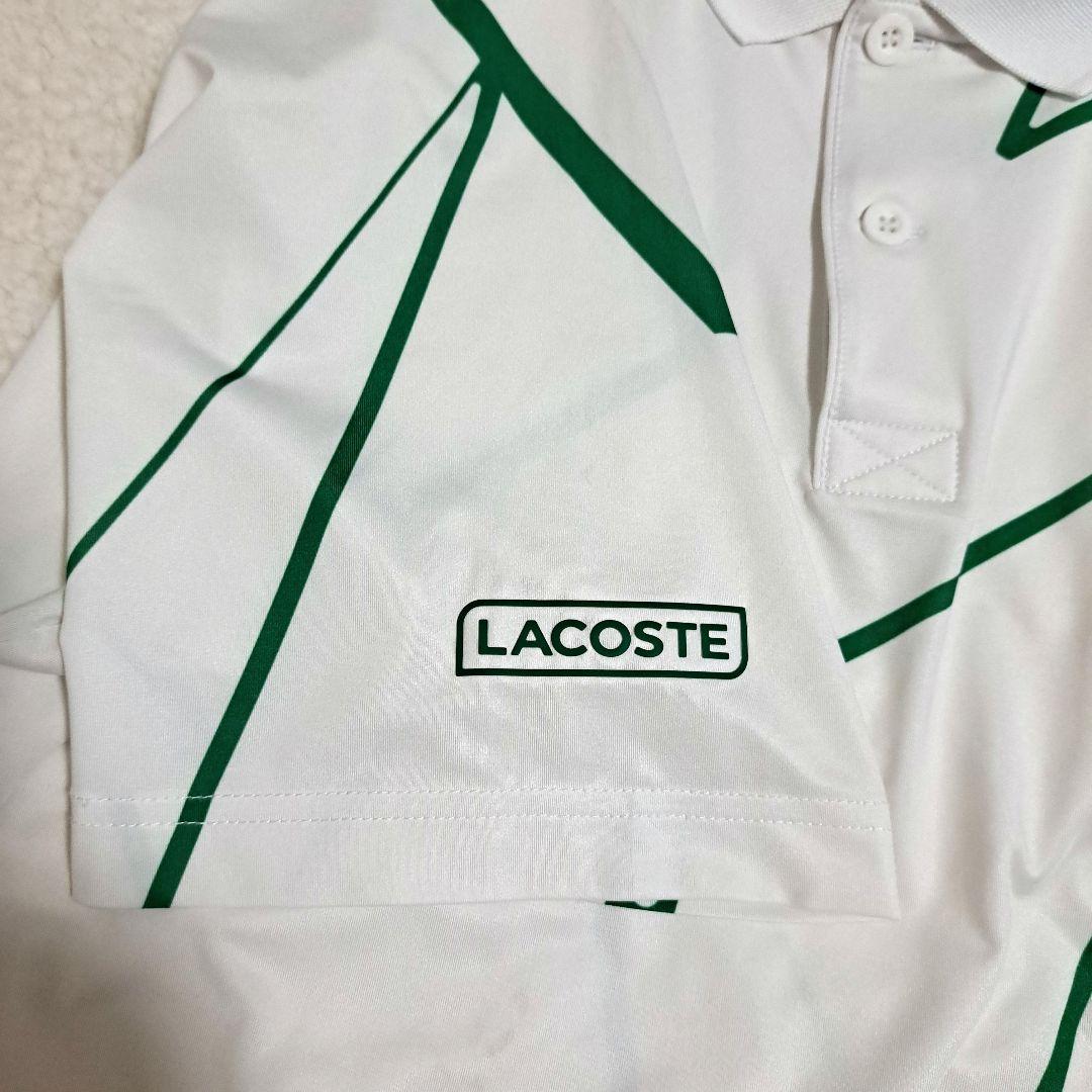 【美品】LACOSTE ジョコビッチモデル ポロシャツ US/Lサイズ ホワイト