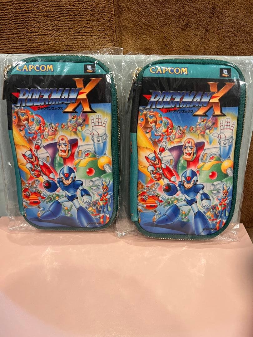 ロックマンX マルチポーチ 新品 カプコン40周年オンラインくじ ２個
