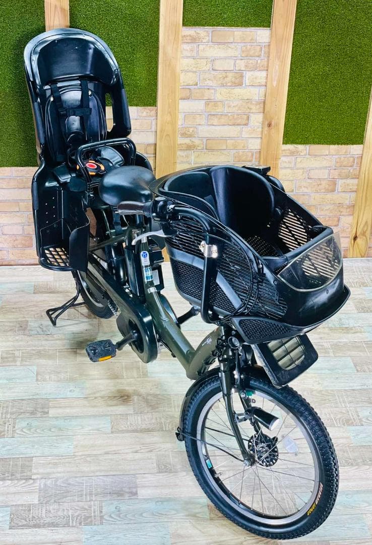 週末限定 ヤマハ グリーン系 大容量 子供乗せ電動アシスト自転車 ZH2785