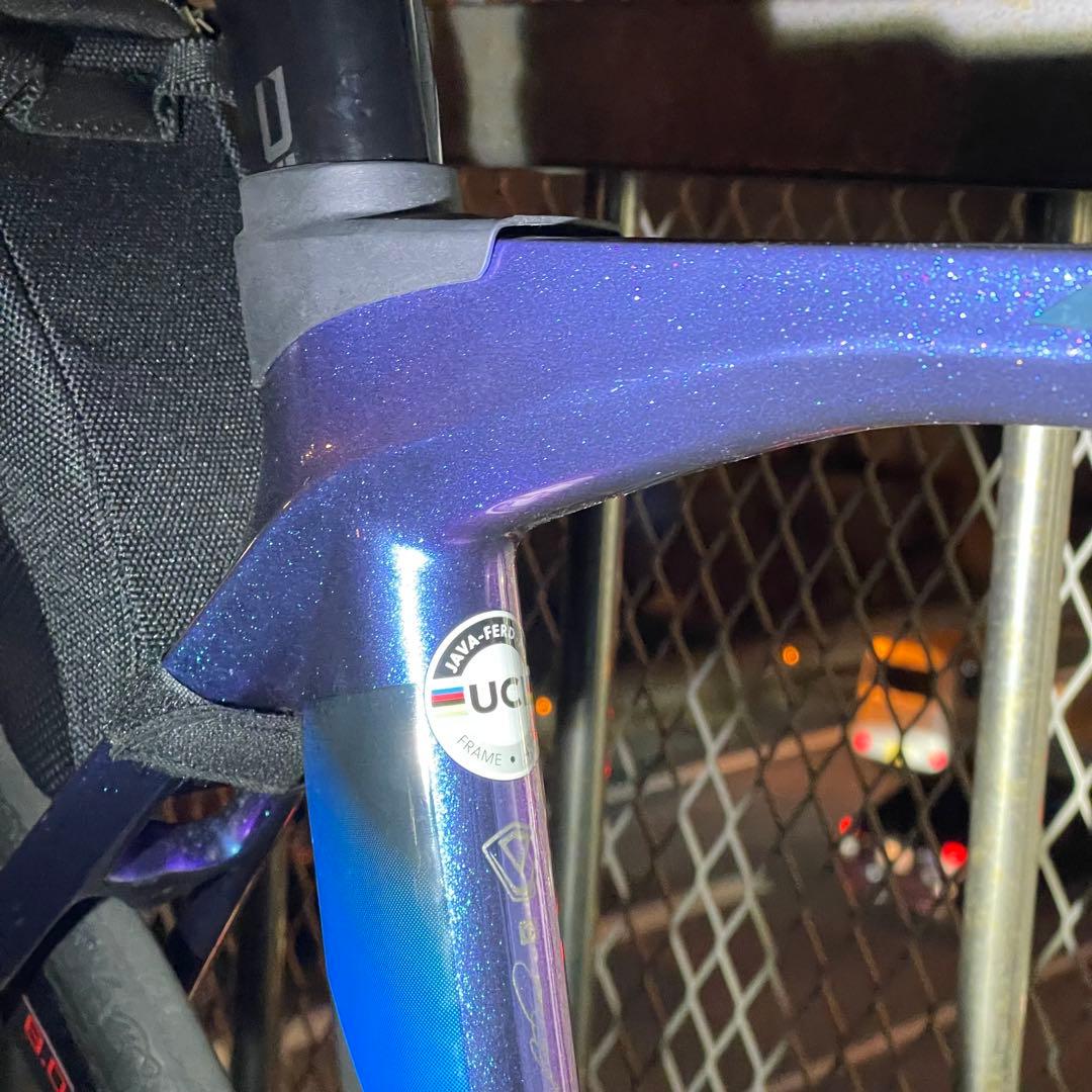 関東受け取り　セミ内装　カーボンロードバイクJAVA VISIONサイコン付き