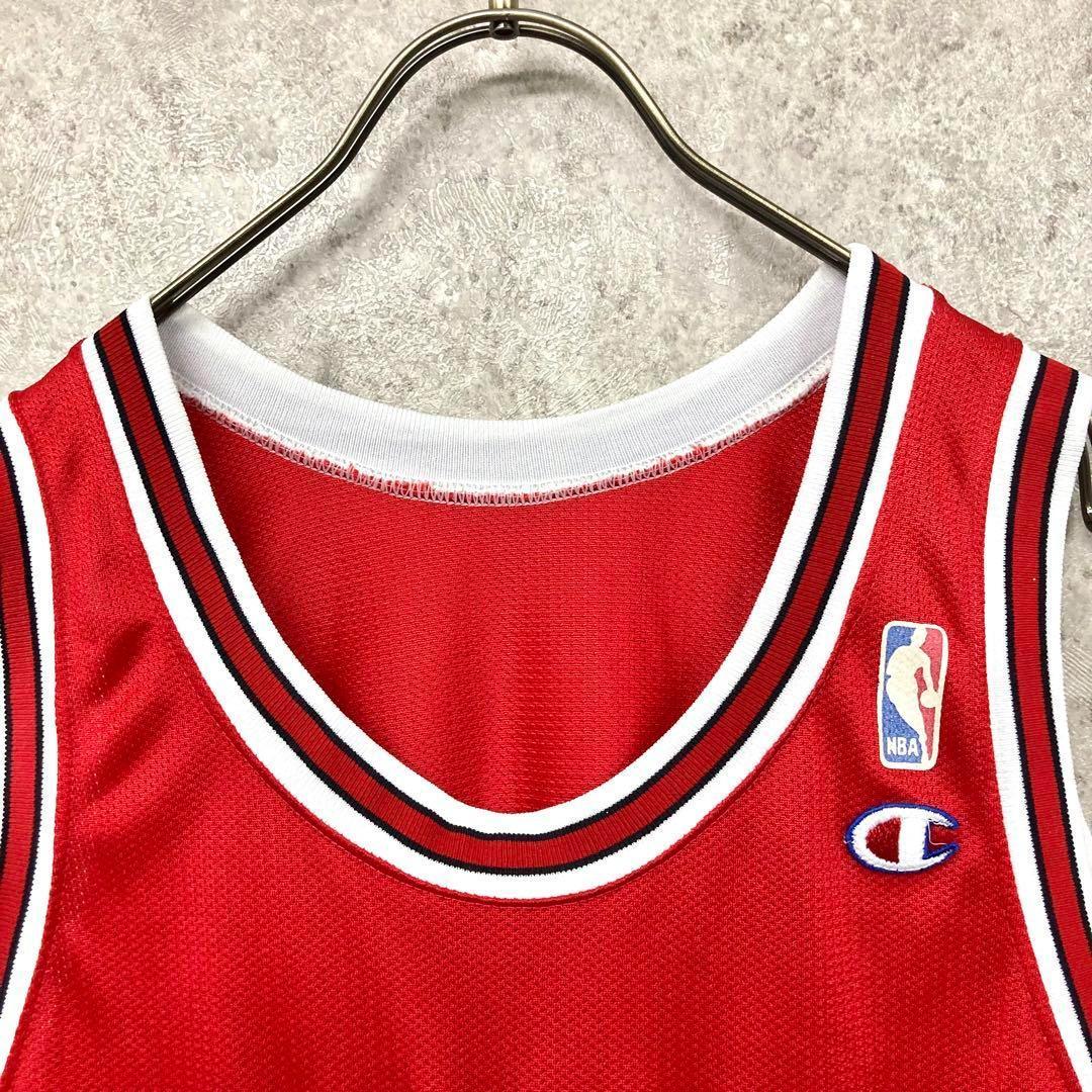 レア90s《チャンピオン》NBAシカゴブルズ 刺繍タンクトップ/メンズ2XL