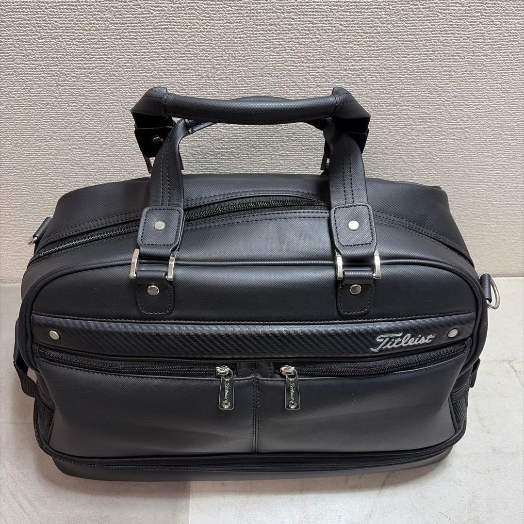 美品 Titleist タイトリスト ゴルフバッグ ボストンバッグ ブラック