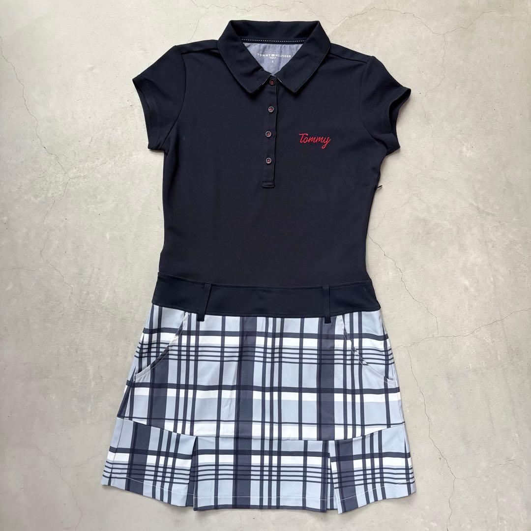   GOLF ポロワンピース チェックプリーツスカート