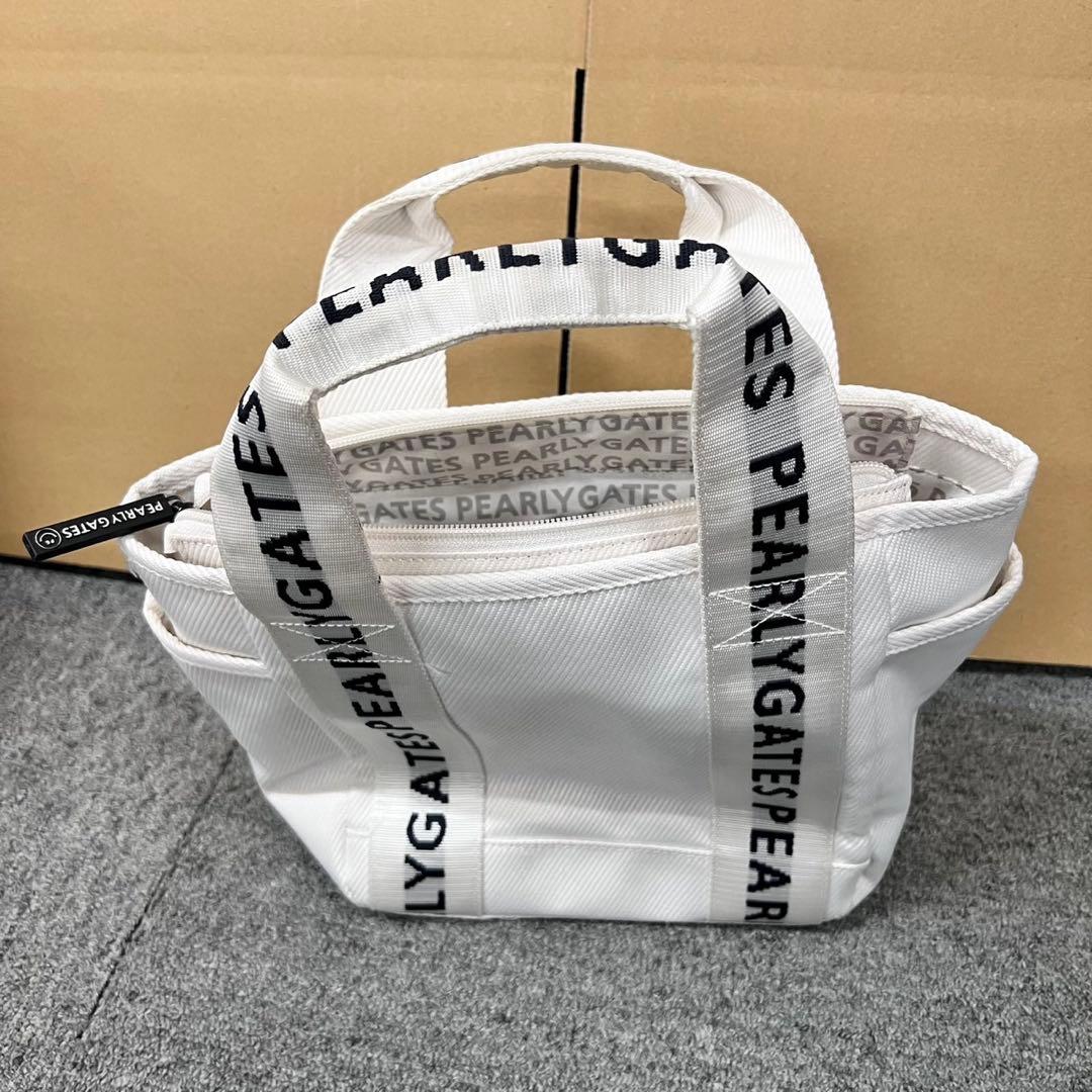 パーリーゲイツ　PEARY GATES カートバッグ　ラウンドバック ホワイト