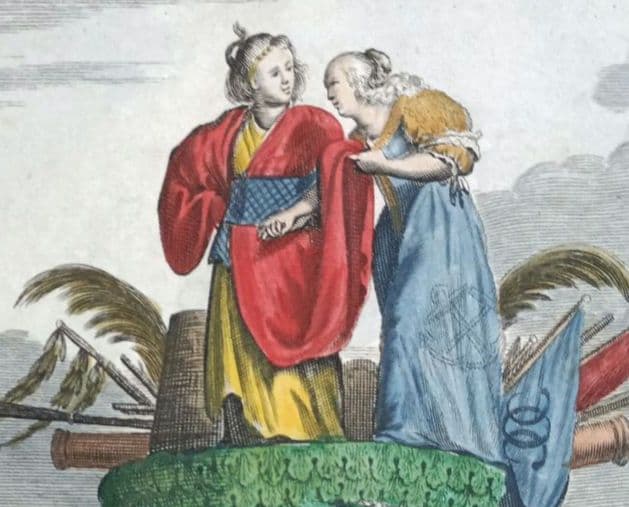 西洋古地図　1675年　A.モンタナウス　「日本誌」タイトルページ　扉絵　稀少