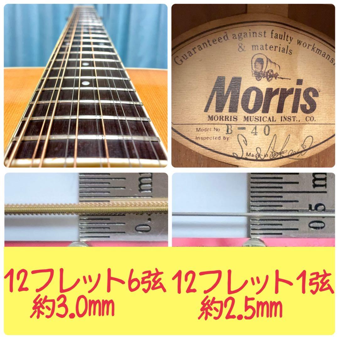【国産☆牛骨☆エレアコ】MORRIS！B-40！12弦【弾き易く調整☆新品弦】