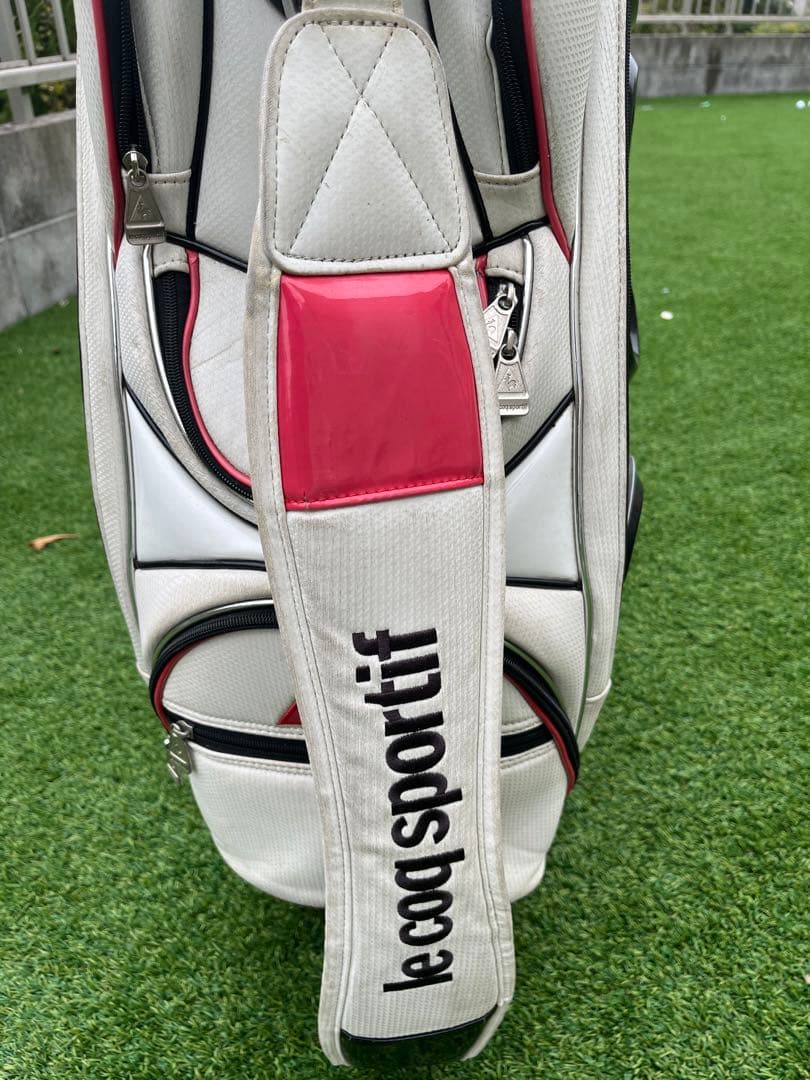 ルコック　スポーティ ゴルフバッグ 白