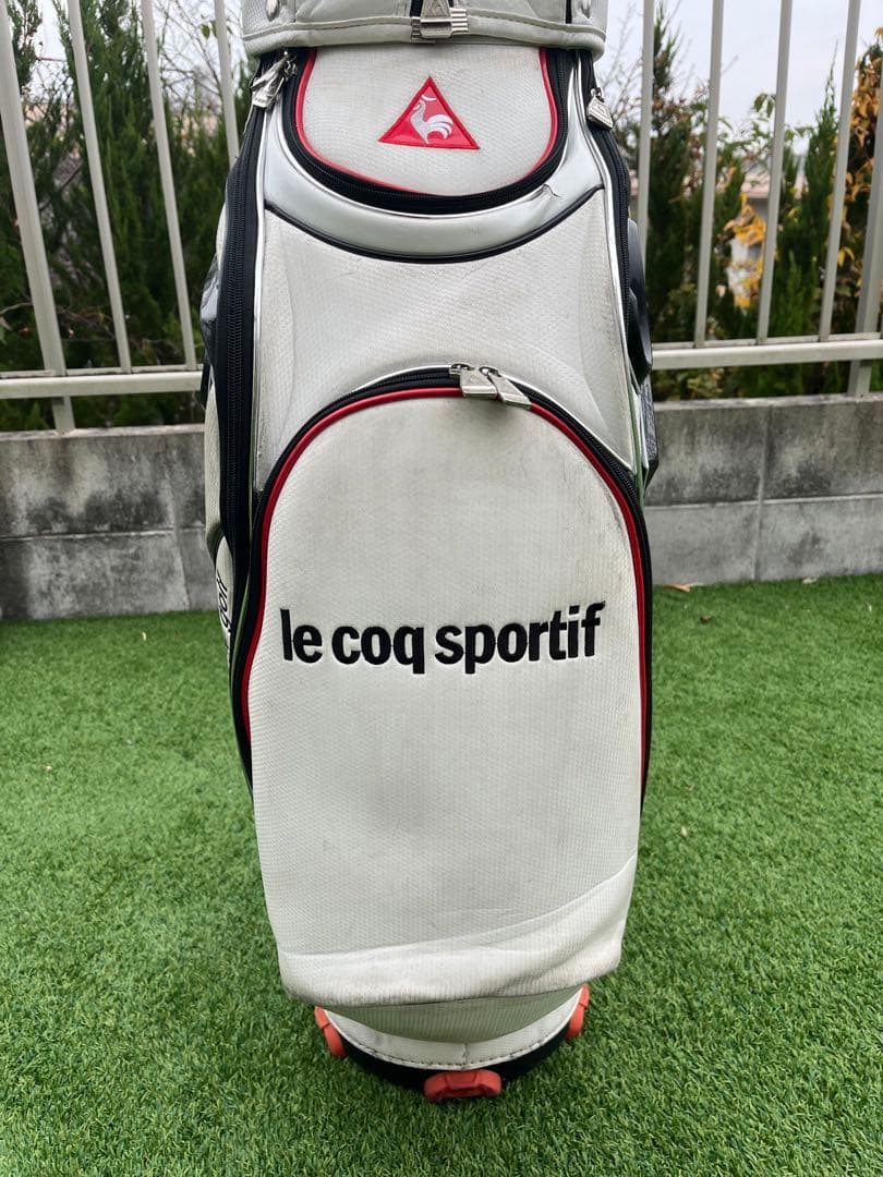 ルコック　スポーティ ゴルフバッグ 白