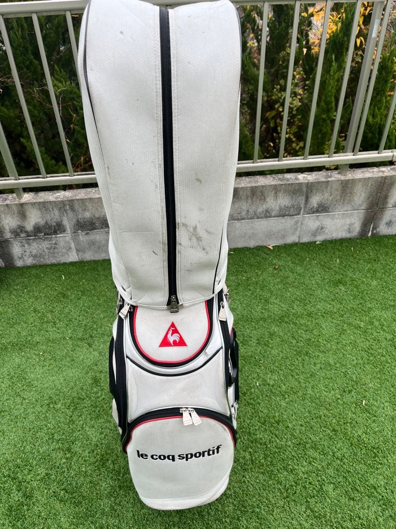 ルコック　スポーティ ゴルフバッグ 白