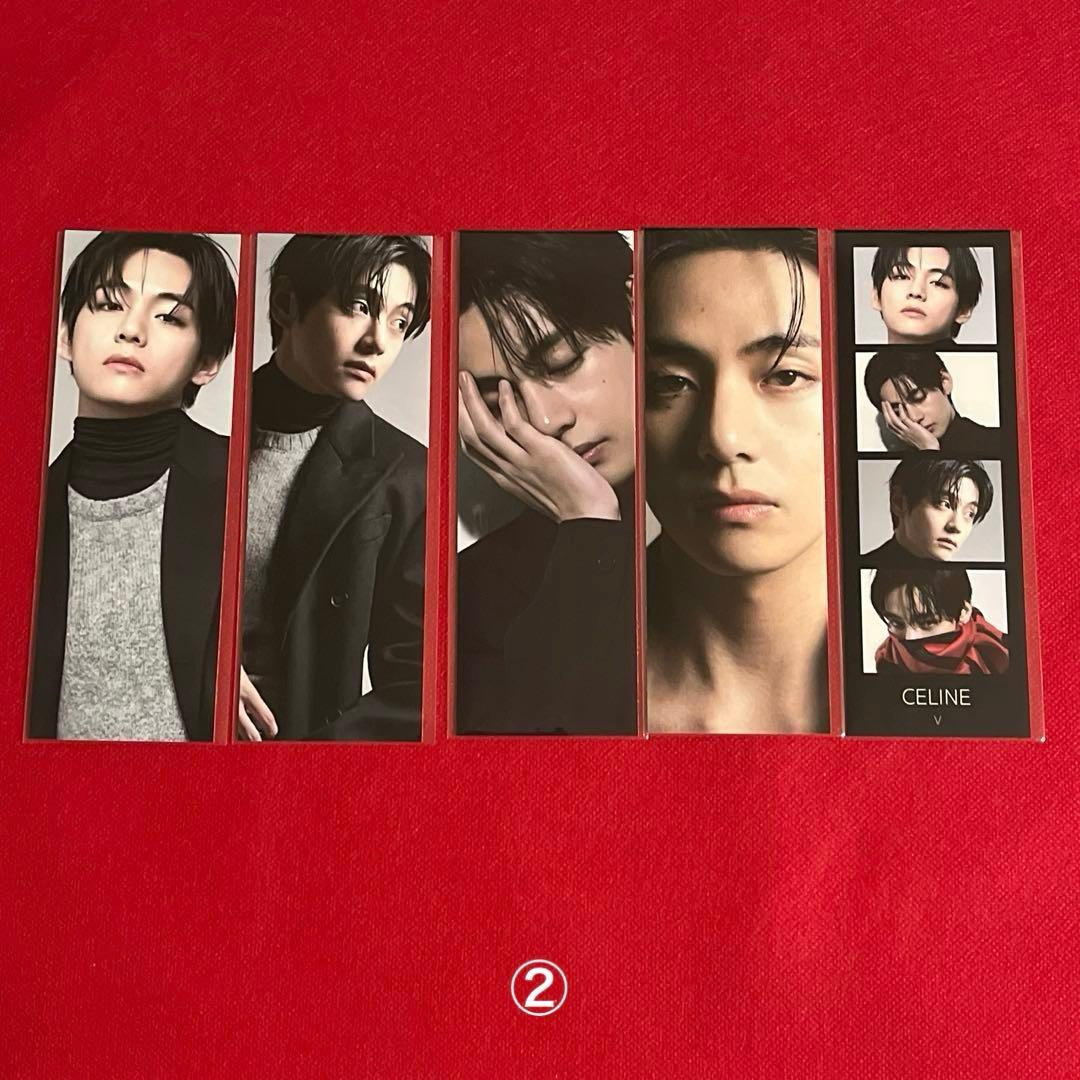 BTS ロングステッカー・ブックマーク・ホログラム両面フォトカード♡Ｖ