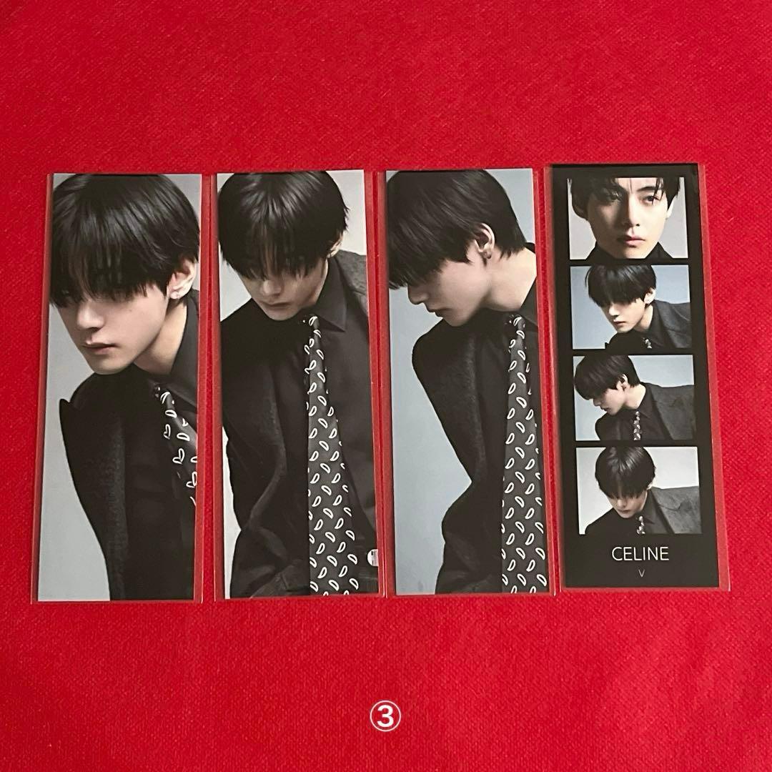 BTS ロングステッカー・ブックマーク・ホログラム両面フォトカード♡Ｖ