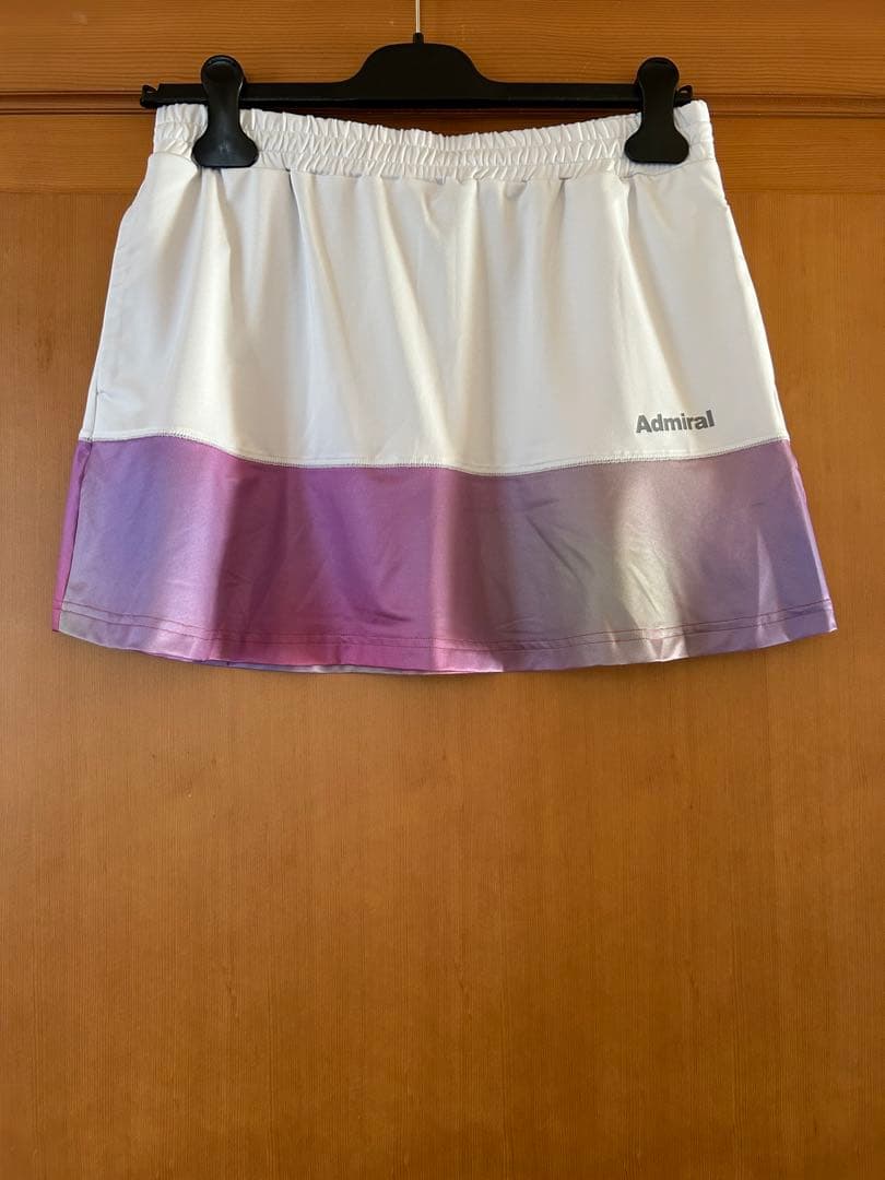 アドミラル　テニスウェア　白、ピンク色スコート　L Lサイズ　新品
