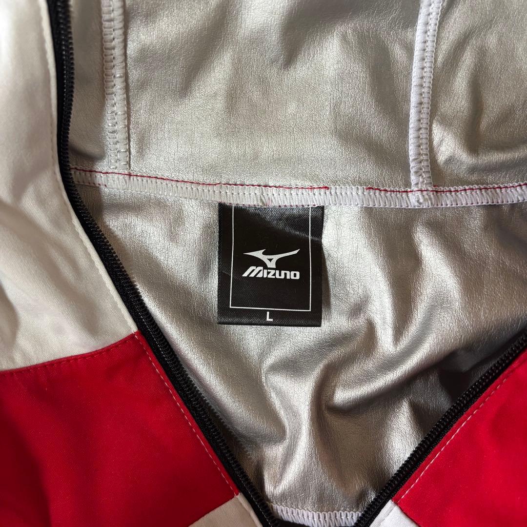 Mizuno サウナスーツ Lサイズ グレー/レッド