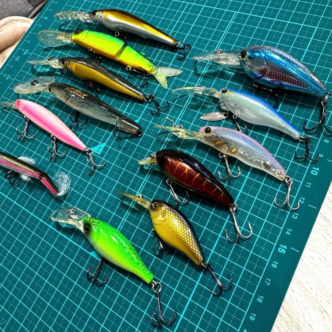 バス釣り引退　ルアーまとめ売り　ルアーセット 12本