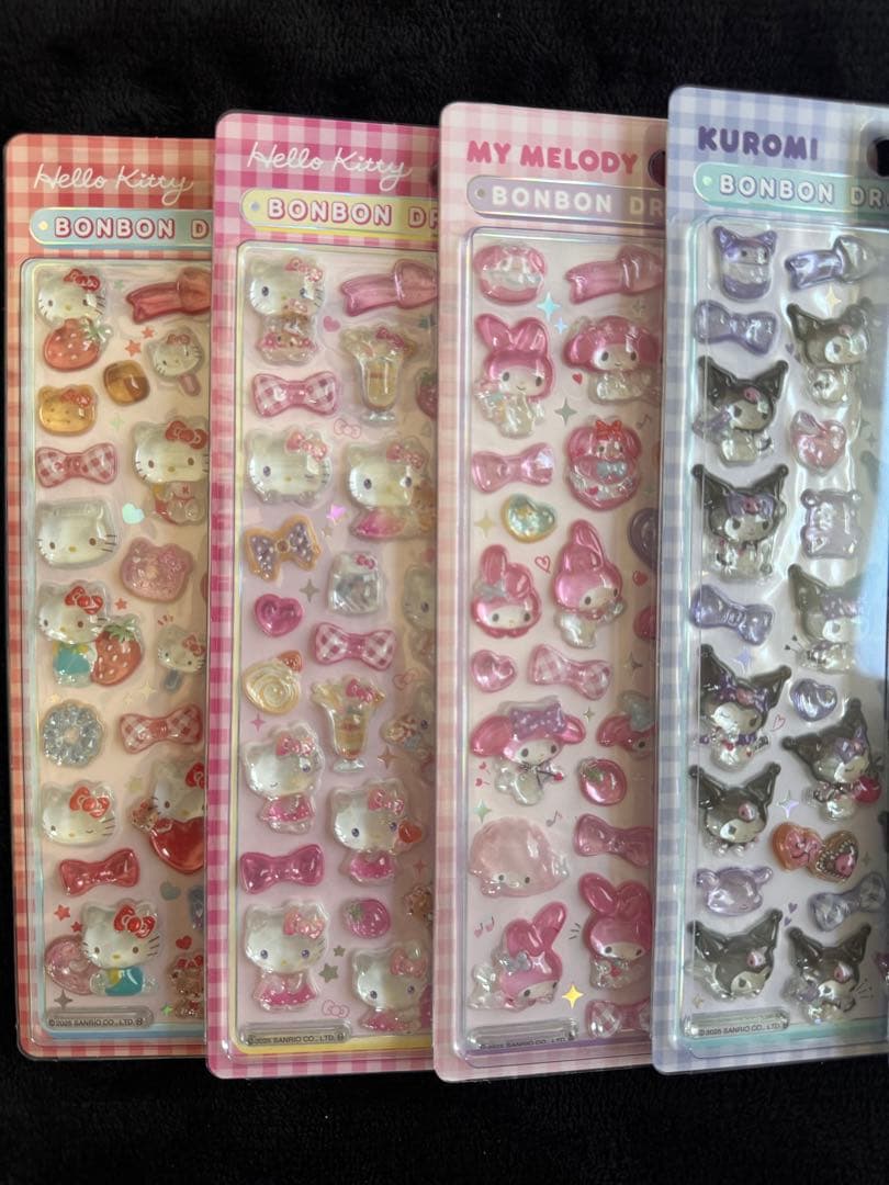 ♡サンリオ　ボンボンドロップシール　平成はっぴーフォン　プチパーツ　まとめ売り♡