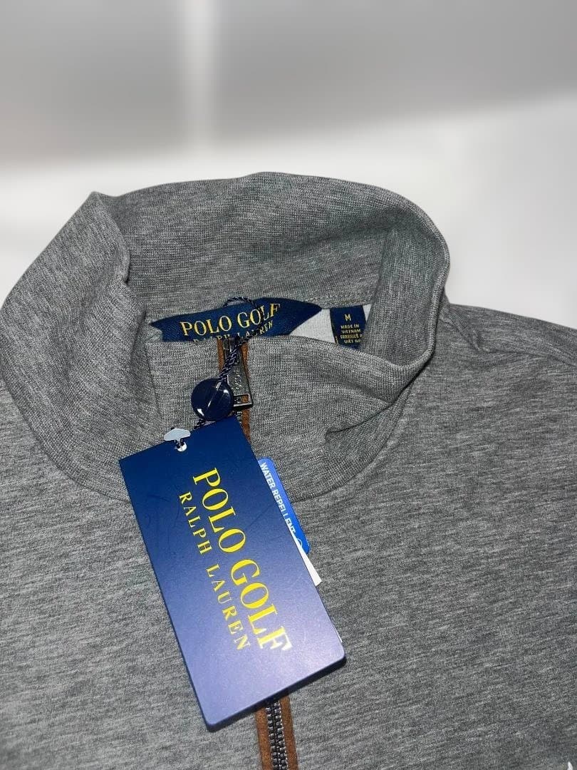 Polo Golf LAURENグレー　 ハーフジップアップ M